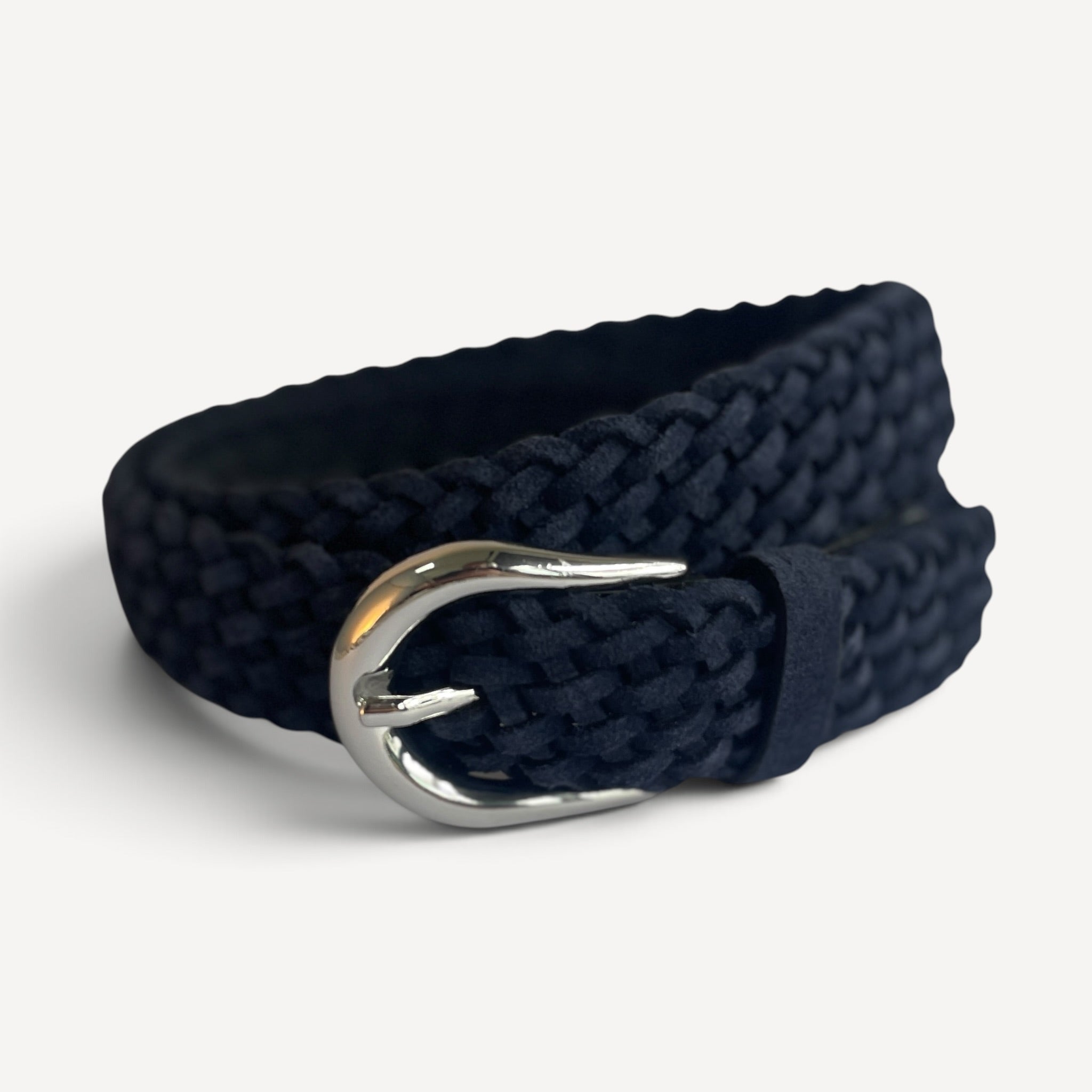 Hand-Woven Suede Belt